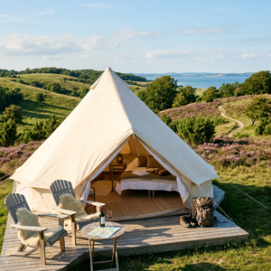 Glamping Mols Bjerge – glampingtelt med udsigt og komfort i naturen