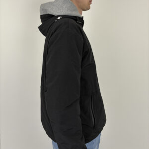Sort Regnjakke med Hætte – Outdoor Rain Jacket